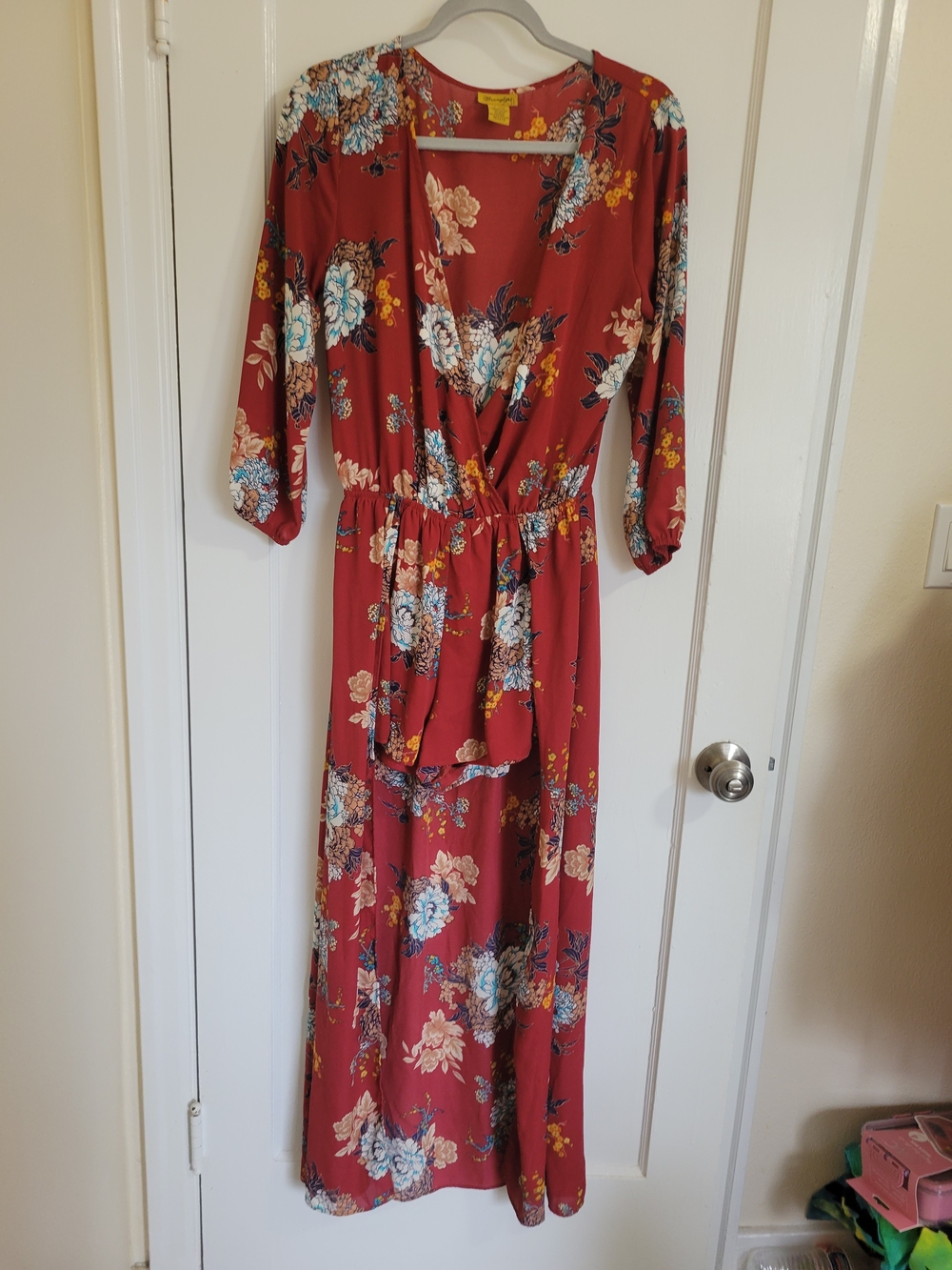 Wrangler High-Low Floral dress with built-in shorts